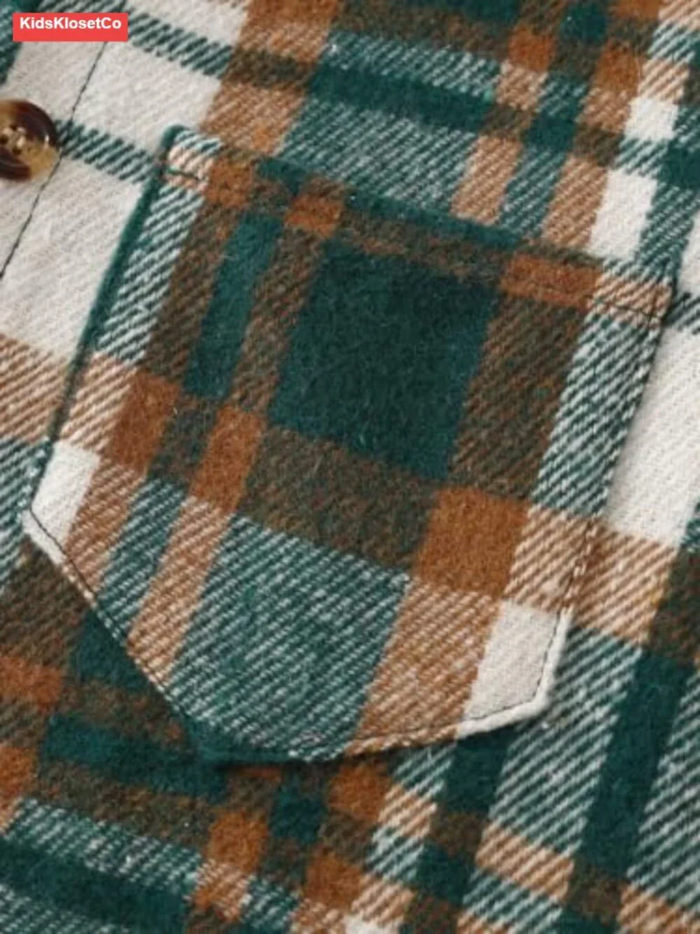 2-Piece Boys Flannel Plaid Hoodie and Sweatpants Set